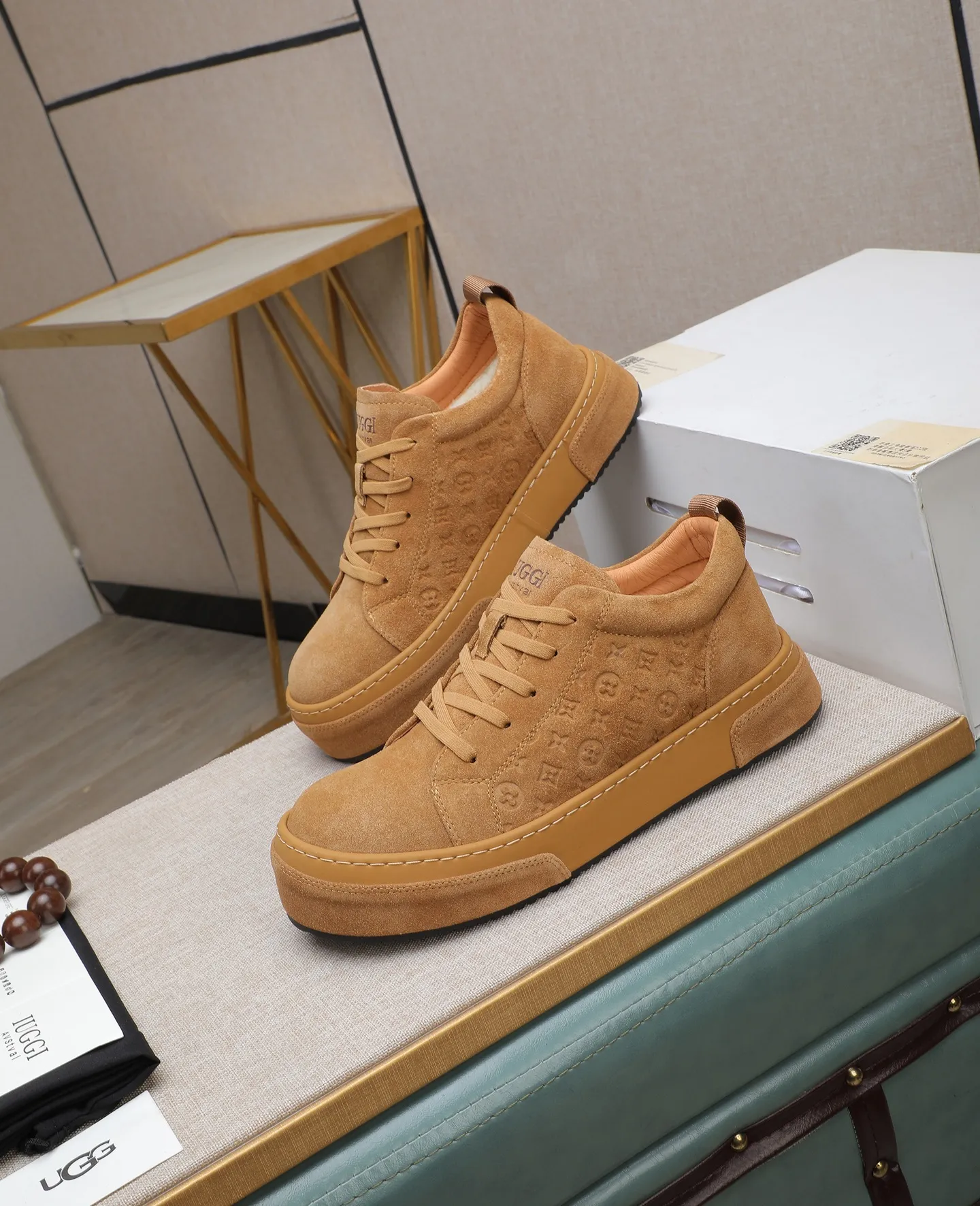 Men's shoes 💰620 IUGGI new retro presbyopia men's shoes, casual and versatile, full of high-end sense, fashionable, luxury and personalized style, joint model, retro presbyopia factor, full of handsome style, first layer suede cowhide, lining wool, rubber outsole, light and non-slip size: 39-44